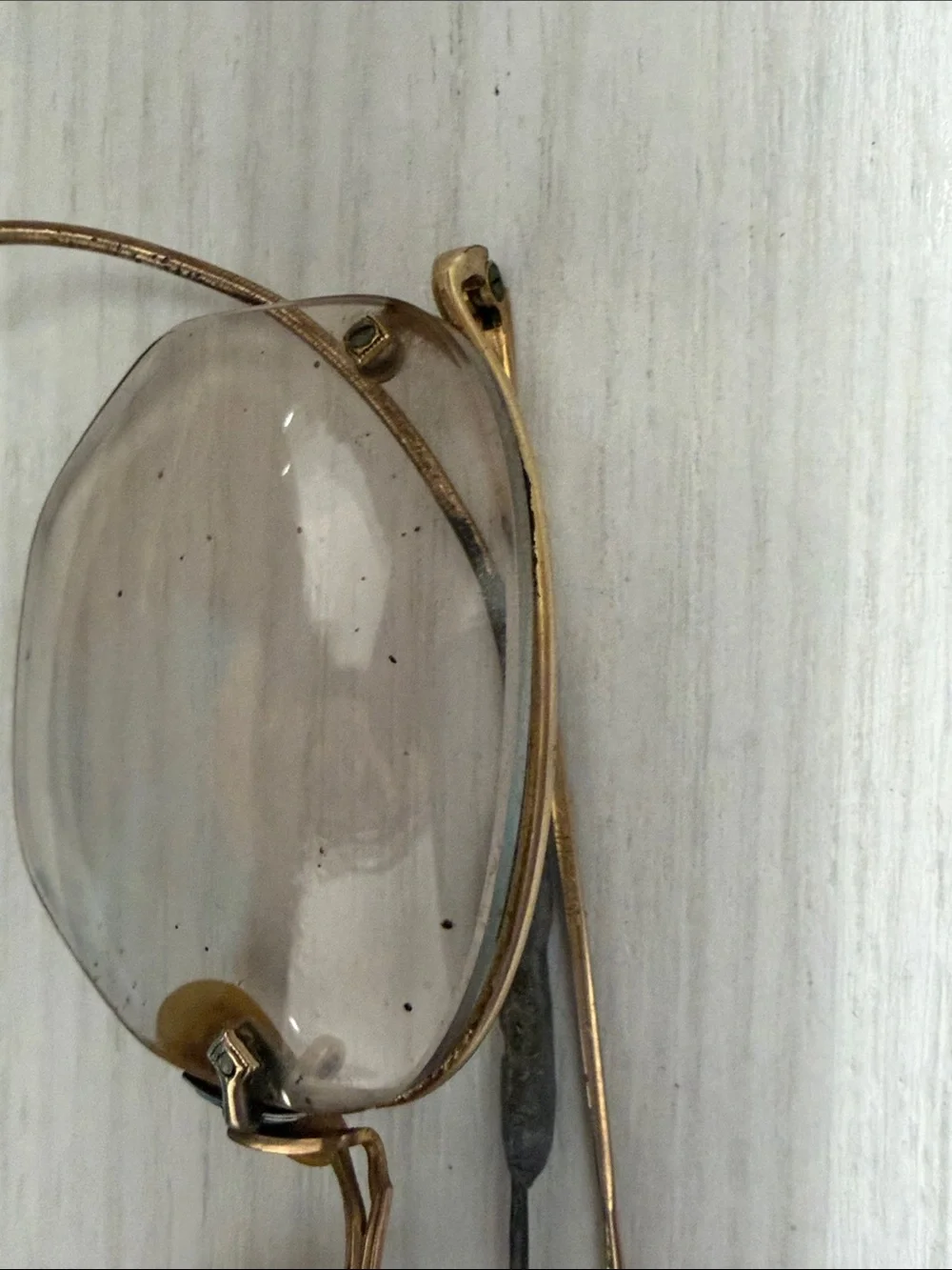 12K Gold Filled Rim Rimless Octagonal Eyeglasses